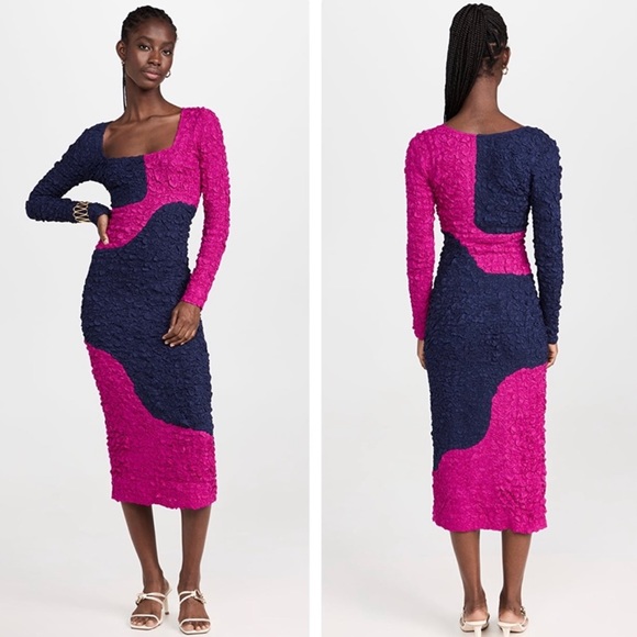 MARA HOFFMAN Amy Dress in Navy Multi Size Medium NWT - Picture 7 of 14